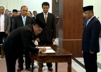 Mangnguluang Mansur Resmi Jabat Sekda Depok, Ini Pesan Wali Kota
