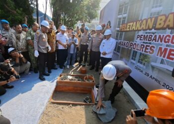 Peletakan Batu Pertama Mako Baru, Kapolda Metro Jaya Dorong Peningkatan Layanan Polres Depok
