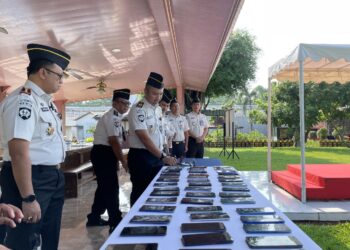 Lapas Gunung Sindur Tegas Terapkan Zero Halinar, Puluhan Handphone Ilegal Dimusnahkan